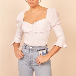 Reformation Haven Top White | XS